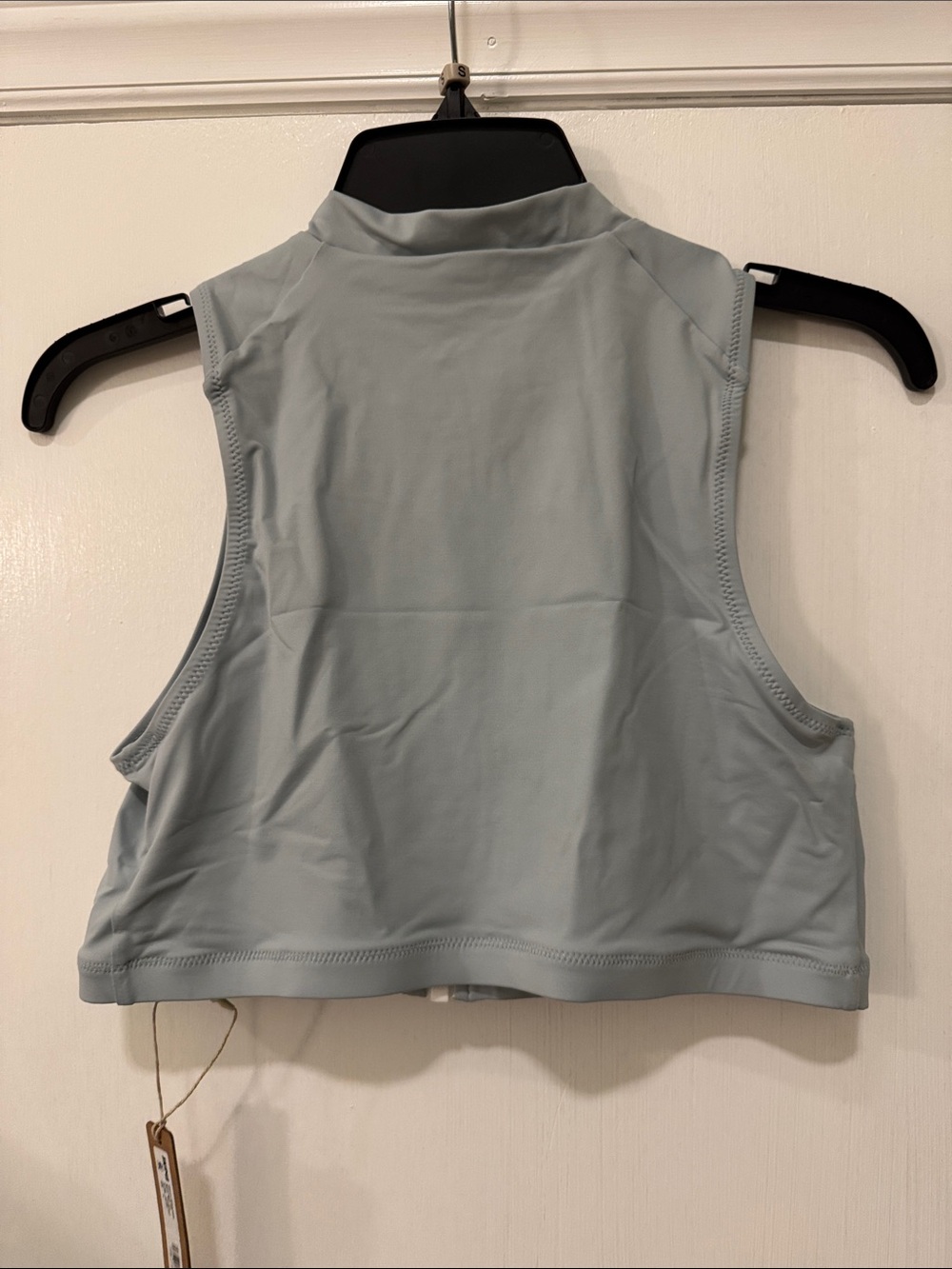 NWT SKIMS Swim: Zip Up Swim Mock Neck Top - Picture 5 of 8